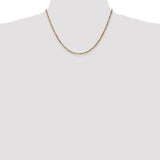 14k 2.5mm D/C Milano Rope Chain-WBC-MIL045-18