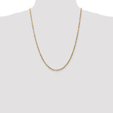 14k 2.5mm D/C Milano Rope Chain-WBC-MIL045-24