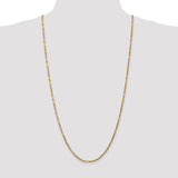 14k 2.5mm D/C Milano Rope Chain-WBC-MIL045-30