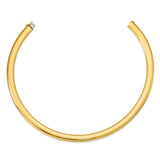 14k 10mm Domed Omega Necklace-WBC-OD10-16