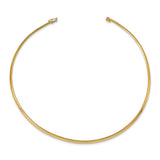 14k 3mm Domed Omega Necklace-WBC-OD3-16