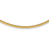 14k 3mm Domed Omega Necklace-WBC-OD3-16