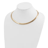 14k 8mm Domed Omega Necklace-WBC-OD8-18