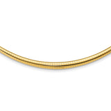 14k Polished 3/6mm Graduated Omega Necklace-WBC-ODG6-16