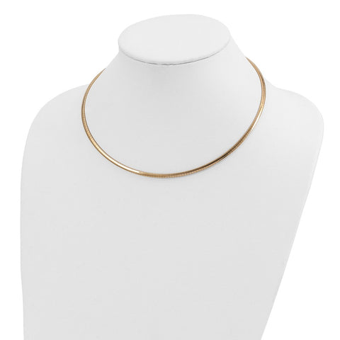 14k 3mm Lightweight Omega Necklace-WBC-ODL3-18