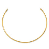 14k 4mm Lightweight Domed Omega Necklace-WBC-ODL4-18