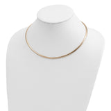 14k 4mm Lightweight Domed Omega Necklace-WBC-ODL4-18