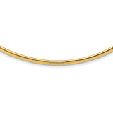 14k 4mm Lightweight Domed Omega Necklace-WBC-ODL4-16