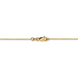 14k .8mm Octagonal Snake Chain-WBC-OSA080-20