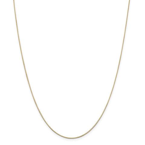 14k .8mm Octagonal Snake Chain-WBC-OSA080-24