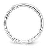 Platinum 5mm Polished Beveled Edge Size 6 Wedding Band-PBE050-6-WBC