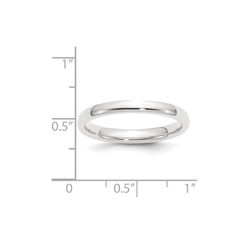 Platinum 2.5mm Comfort-Fit Wedding Band-PCF025-4-WBC