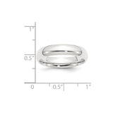 Platinum 5mm Comfort-Fit Wedding Band-PCF050-4-WBC