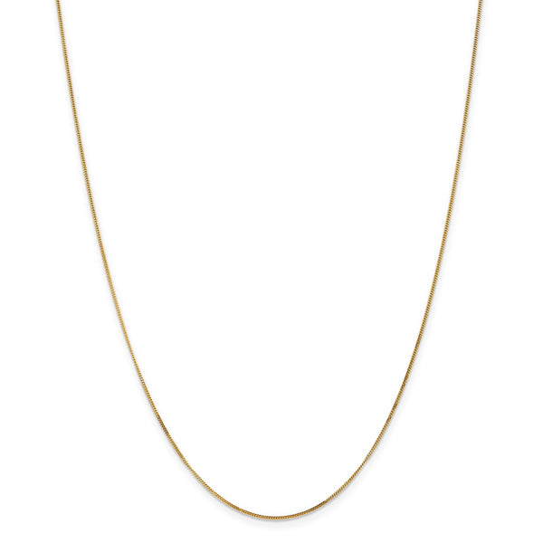 14k .9mm Curb Pendant Chain-WBC-PEN101-20