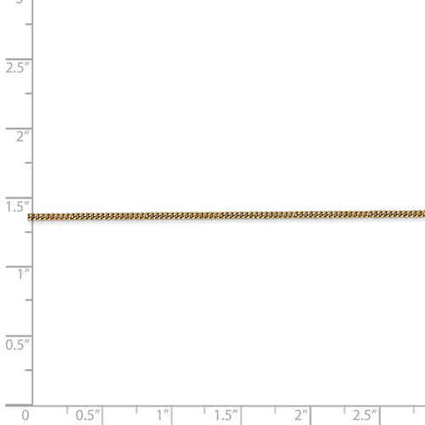 14k 1.3mm Curb Pendant Chain-WBC-PEN102-24