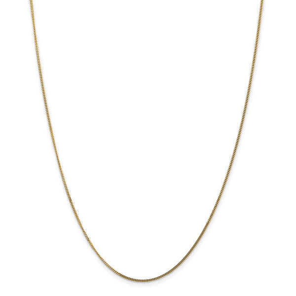 14k 1.3mm Curb Pendant Chain-WBC-PEN102-18