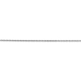 14k WG .8mm Polished Light Baby Rope Chain-WBC-PEN108-20