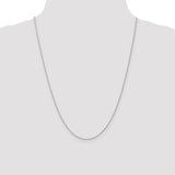 14k WG .8mm Polished Light Baby Rope Chain-WBC-PEN108-24