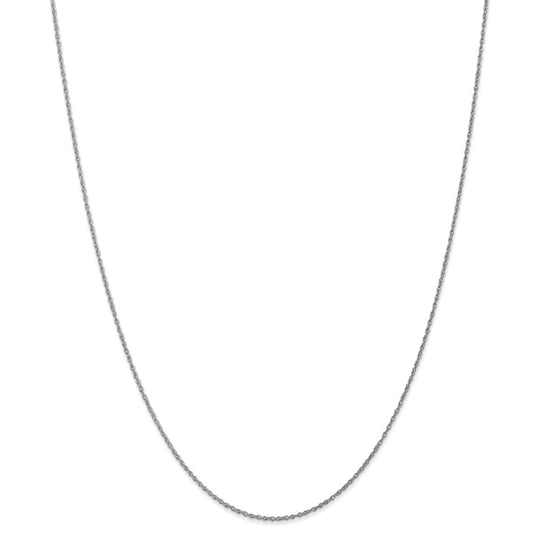 14k WG .8mm Polished Light Baby Rope Chain-WBC-PEN108-18