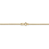 14k 1mm D/C Spiga with Spring Ring Clasp Chain-WBC-PEN130-7