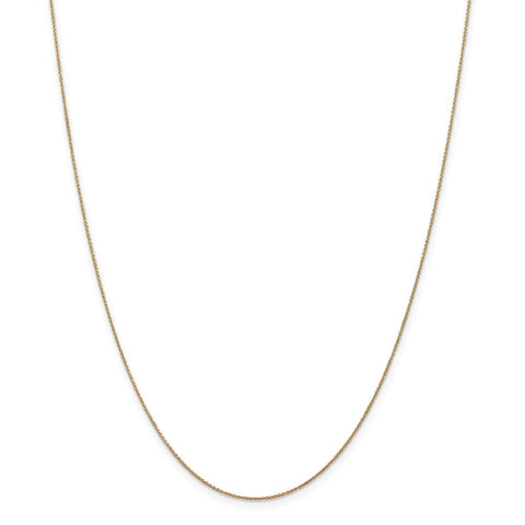 14k .75mm Cable Pendant Chain-WBC-PEN135-24