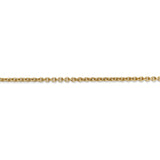 14k 2.2mm Forzantine Cable Chain Anklet-WBC-PEN139-9
