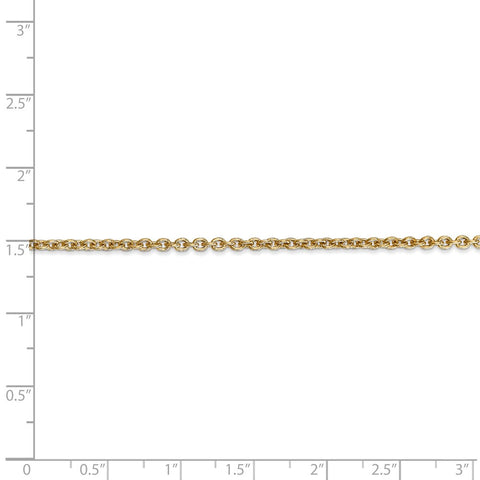 14k 2.2mm Forzantine Cable Chain-WBC-PEN139-18