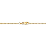 14k 1.45mm Solid D/C Cable Chain-WBC-PEN140-18