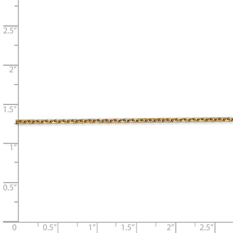 14k 1.65mm Solid D/C Cable Chain-WBC-PEN141-16