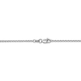 14k WG 1.45mm D/C Cable Chain-WBC-PEN146-18