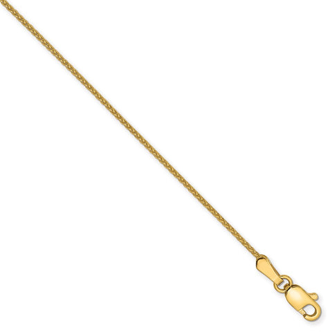 14k 1mm D/C Spiga with Lobster Clasp Chain-WBC-PEN157-6