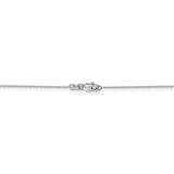 14k WG .8mm D/C Cable with Lobster Clasp Chain-WBC-PEN192L-24