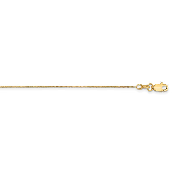 14k .5mm Box with Lobster Clasp Chain-WBC-PEN1L-22