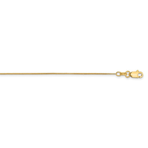 14k .5mm Box with Lobster Clasp Chain-WBC-PEN1L-24