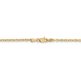 14k 2.2mm D/C Round Open Link Cable Chain-WBC-PEN205-24