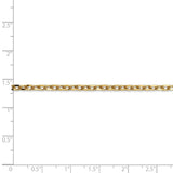 14k 3mm D/C Round Open Link Cable Chain-WBC-PEN206-18