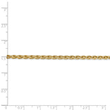 14k 3mm Parisian Wheat Chain-WBC-PEN22-30