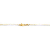 14k 1.2mm D/C Beaded Pendant Chain-WBC-PEN247-24