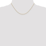 14k 1.2mm D/C Beaded Pendant Chain-WBC-PEN247-16