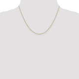 14k 1.2mm D/C Beaded Pendant Chain-WBC-PEN247-18