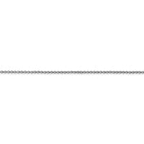 14k White Gold 1.15mm Rolo Pendant Chain-WBC-PEN322-18