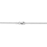 14k White Gold 1.15mm Rolo Pendant Chain-WBC-PEN322-18