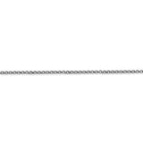 14k White Gold 1.55mm Rolo Pendant Chain-WBC-PEN323-20