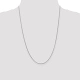 14k White Gold 1.55mm Rolo Pendant Chain-WBC-PEN323-24