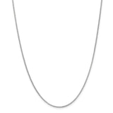 14k White Gold 1.55mm Rolo Pendant Chain-WBC-PEN323-20