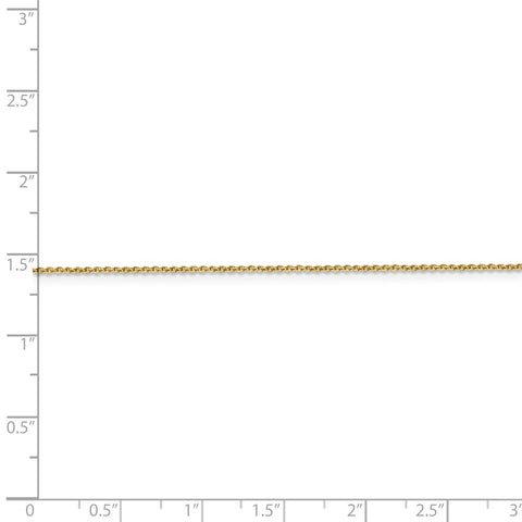 14k .9mm D/C Round Open Link Cable Chain-WBC-PEN326-24