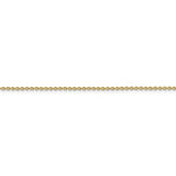 14k 1.4mm Forzantine Cable Chain Anklet-WBC-PEN328-9