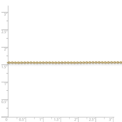 14k 1.4mm Forzantine Cable Chain-WBC-PEN328-18