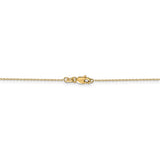 14k .8mm D/C Cable with Lobster Clasp Chain-WBC-PEN41L-24