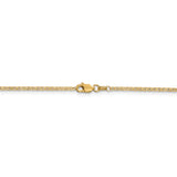 14k 1.5mm Lightweight Flat Anchor Link Pendant Chain-WBC-PEN50-14